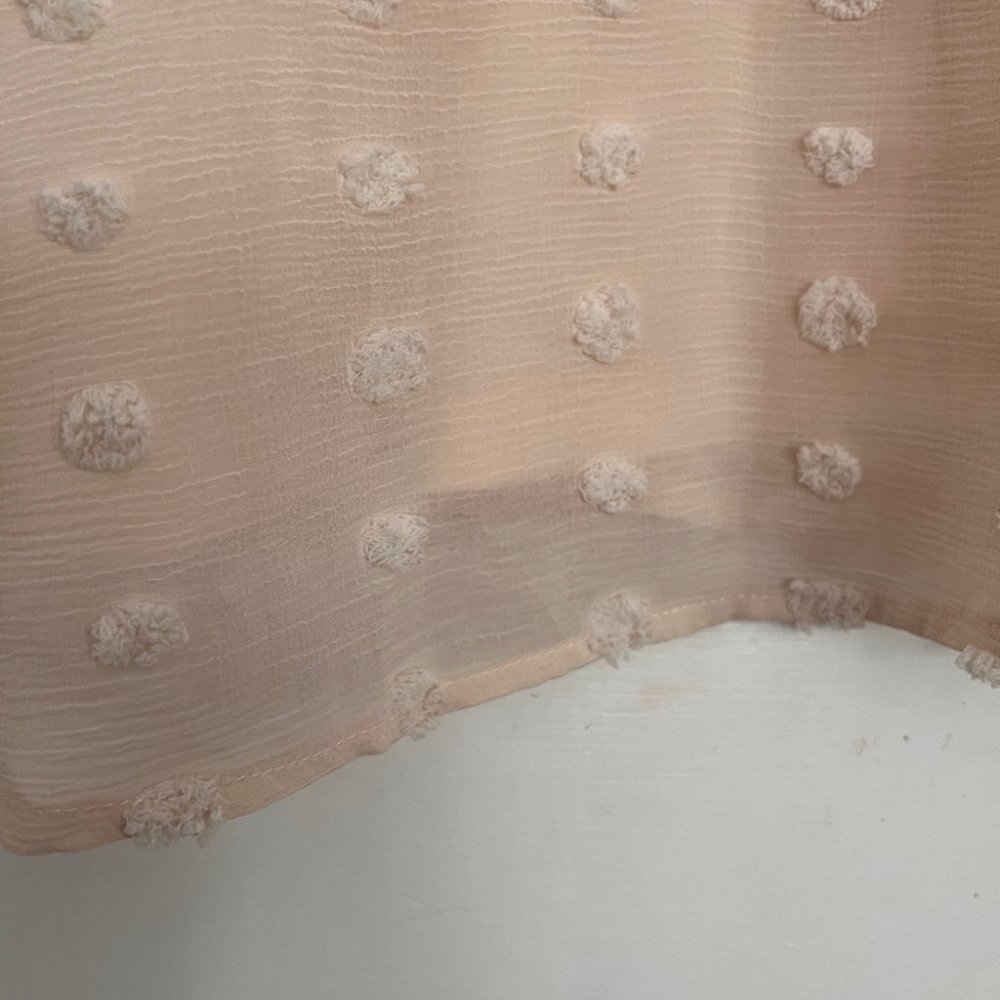 WOMEN’S Soft Pink Pom Pom Top by L’affaire Los Angeles Size Large - Picture 5 of 6